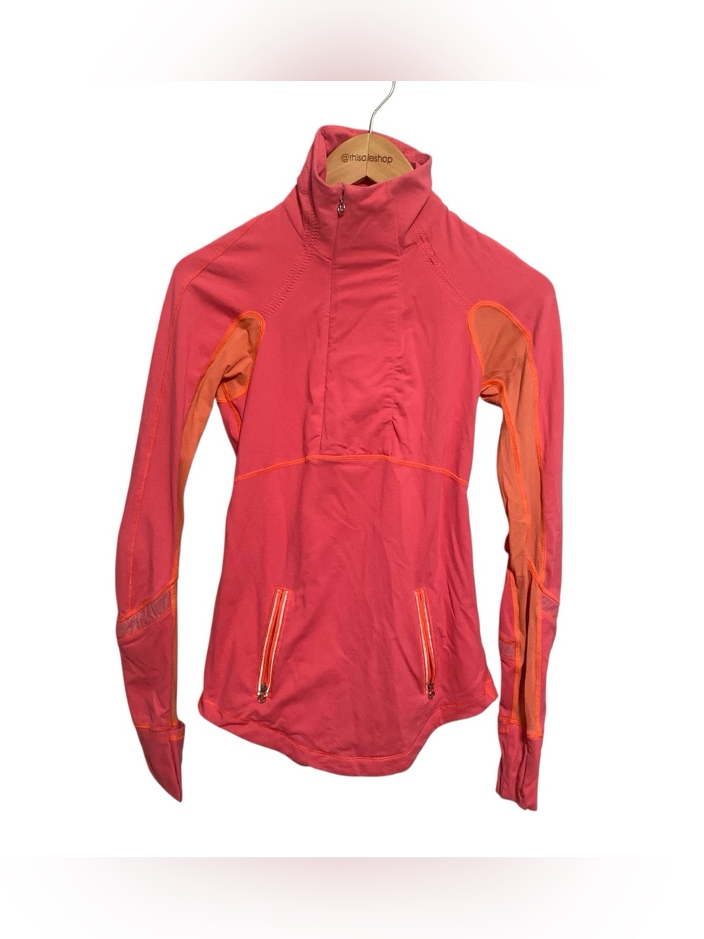 Lululemon Run: Reflect Pullover Y2k Neon Pink Orange Size 2
